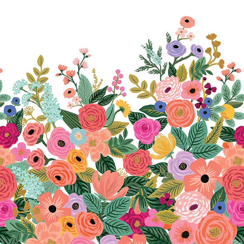 Rifle Paper Co. Garden Party Mural Cream Bright Pink Wallpaper 40% Off ...